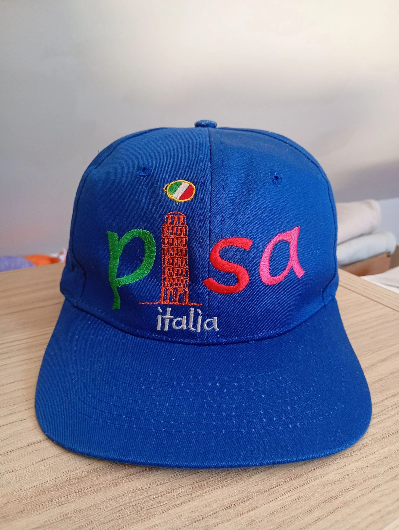 Gorra vintage de los años 90 snapback azul marino – photo 4
